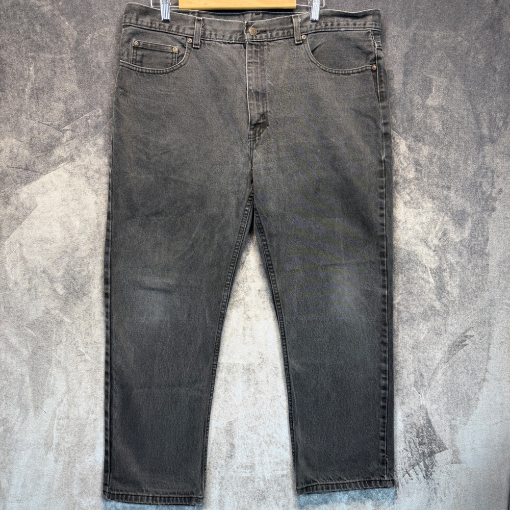 Faded Glory Regular Fit Jeans Mens Black Regular 40x30 Workwear Casual